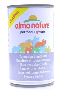 Консервы ALMO NATURE Classic Adult Tuna and White Bait для взрослых кошек с тунцом и сардинками 20077