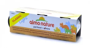 Консервы ALMO NATURE низкокалорийные для взрослых кошек c куриной грудкой и пятнистым индо–тихоокеанским тунцом набор 3 шт. Classic Light Cat Chicken Breast/Eastern Little Tuna 25025