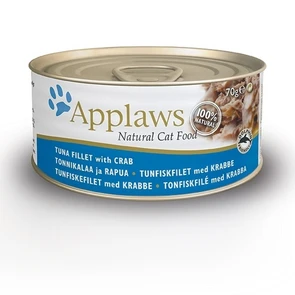 Консервы APPLAWS для взрослых кошек с тунцом и крабовым мясом Cat Tuna/Crab 24339