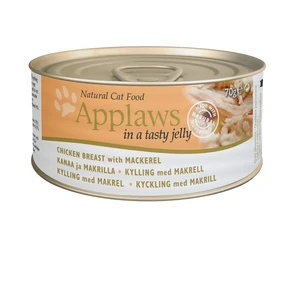 Консервы APPLAWS Cat Jelly Chicken/Mackerel для взрослых кошек с курицей и скумбрией в желе 24342