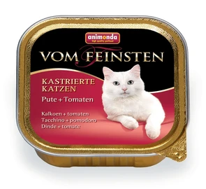 Консервы ANIMONDA Vom Feinsten Adult для кастрированных кошек с индейкой и томатами 83854/23433