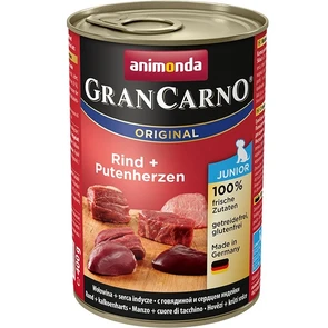Консервы ANIMONDA GranCarno Original Junior для щенков с говядиной и сердцем индейки 82728