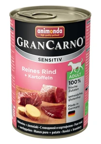 Консервы ANIMONDA GranCarno Sensitiv для чувствительных собак c говядиной и картофелем 82401