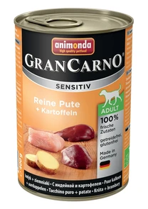 Консервы ANIMONDA GranCarno Sensitiv для чувствительных собак c индейкой и картофелем 82407
