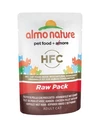 Пауч ALMO NATURE для взрослых кошек с куриным филе и ветчиной 75% мяса  Classic Raw Pack – Chicken Fillet with Ham 20474