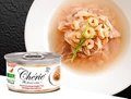 Консервы PETTRIC Cherie для кошек микс из желтоперого и полосатого тунца с креветками Flaked Yellowfin mix Skipjack Tuna with Shrimp Entrées in Gravy 7488