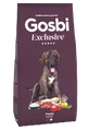 Низкозерновой cухой корм GOSBI Exclusive для щенков крупных пород с курицей, рыбой и ягненком 9703