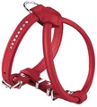 Hunter шлейка для собак Round&Soft 45/6 (30/37-43 см) кожа стразы красная 41846