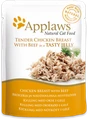 Пауч APPLAWS для взрослых кошек кусочки курицы и говядины в желе Chicken with beef in jelly 24368