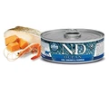 Консервы FARMINA ND CAT OCEAN COD, SHRIMP/PUMPKIN для взрослых кошек с тунцом, треской, креветками и тыквой 00-00000833/PND070140