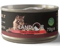 Консервы LANDOR для кошек тунец с креветкой в бульоне Cat Tuna with Shrimps in Broth 8852863