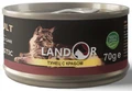 Консервы LANDOR для кошек тунец с крабом в бульоне Cat Tuna with Crab in Broth 8852870