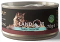 Консервы LANDOR для кошек тунец с лососем в бульоне Cat Tuna with Salmon in Broth 8852887