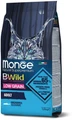 Низкозерновой сухой корм MONGE BWild для взрослых кошек с анчоусами Cat Anchovies 70012010
