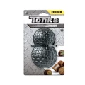 Игрушка-дозатор под лакомства для собак Tonka рифленая размер 12,7 см (для крупных пород) черная