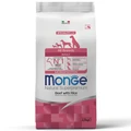 Сухой корм MONGE Monoprotein для взрослых собак всех пород с говядиной и рисом (Adult Dog All Breeds Beef and Rice) 2.5 кг