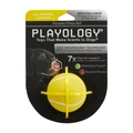 Игрушка для собак хрустящий жевательный мяч Playology 6 см с пищалкой и с ароматом курицы, желтый SQUEAKY CHEW BALL P300709