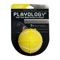 Игрушка для собак хрустящий жевательный мяч Playology 8 см с пищалкой и с ароматом курицы, желтый SQUEAKY CHEW BALL P33334