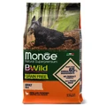 Беззерновой сухой корм MONGE BWild для собак мелких пород с уткой и картофелем Grain Free Duck/Potatoes Mini