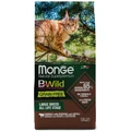 Беззерновой сухой корм Monge BWild для котят и кошек крупных пород с мясом буйвола (BWild Grain Free Large Breed Cat All Life Stage Buffalo, potatoes & lentils)