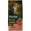 Беззерновой сухой корм Monge BWild для взрослых кошек с лососем и горохом BWild Grain Free Adult Cat Salmon & peas