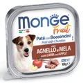 Паштет MONGE Fruit для собак с янгенком и яблоком with Lamb and Apple