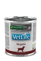 Консервы FARMINA VETLIFE NATURAL DIET DOG HEPATIC для взрослых собак всех пород с курицей и рыбой диета при печеночной недостаточности