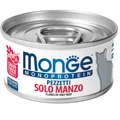 Консервы MONGE Monoprotein для взрослых кошек хлопья из мяса говядины на пару