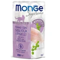 Паучи Monge Supreme для стерилизованных кошек из тунца с желтоперой камбалой и зелёным горошком (Sterilised Cat Tuna with Sole and Green Peas) 70006781
