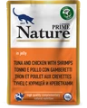 Пауч PRIME NATURE для взрослых кошек тунец с курицей и креветками в желе