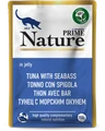Пауч PRIME NATURE для взрослых кошек тунец с морским окунем в желе