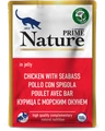 Влажный корм PRIME NATURE для взрослых кошек курица с морским окунем в желе