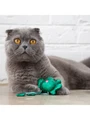 Игрушка Petstages для кошек "Танцующий лягушонок со звуком" с кошачьей мятой 14 см 70378M