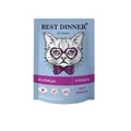 Пауч Best Dinner Exclusive VET PROFI для кошек с курицей для профилактики профилактики МКБ Urinary (кусочки в соусе)