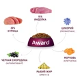 Сухой корм AWARD для щенков от 1 мес, беременных и кормящих сук средних пород с индейкой и курицей с добавлением моркови и черной смородины 7173327