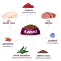 Сухой корм AWARD для стерилизованных кошек с белой рыбой с добавлением семян льна, клюквы и цикория Sterilized White Fish 7173600