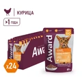 Пауч AWARD для взрослых кошек кусочки в соусе с курицей для профилактики МКБ Urinary Chunks in Gravy 85 гр 7176984