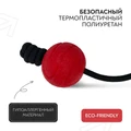 Мяч для собак малых и средних пород Mr.Kranch на шнуре 6 см красный MKR002158