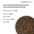 Беззерновой cухой корм GRANDORF FRESH для стерилизованных кошек с ягненком и бататом CAT STERILISED Lamb&Sweet Potato 852611
