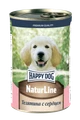 Консервы Happy Dog Natur Line для щенков всех пород Телятина с сердцем 72242