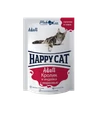 Пауч Happy Cat для взрослых кошек кусочки в соусе Кролик и индейка с морковью 7502323
