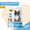 Лакомство для котят Мнямс хрустящие подушечки Здоровый котенок с цыпленком и молоком 706646