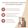 Лакомство для кошек Мнямс хрустящие подушечки Выведение шерсти с говядиной 707933