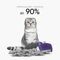 FURminator M/L для кошек весом больше 4,5 кг с короткой шерстью ширина рабочей поверхности 62 мм (FUR Cat Undercoat M/L Short Hair) 151326