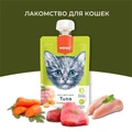 Wanpy Cat Лакомство для кошек Мясной мусс из тунца и курицы с морковью RAC-41