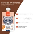 Wanpy Cat Лакомство для кошек Мясной мусс из лосося и курицы с морковью RAC-40