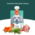 Wanpy Dog Лакомство для собак Мясной мусс из ягненка и моркови с горохом RA-65