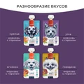 Wanpy Dog Лакомство для собак Мясной мусс из утки и моркови с горохом RA-63
