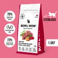 Сухой корм BOWL WOW Fresh Meat для стерилизованных кошек с ягненком, курицей и клюквой 34100051