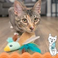 Игрушка Catstages для кошек "Утёнок" с кошачьей мятой, 13 см CAT709569